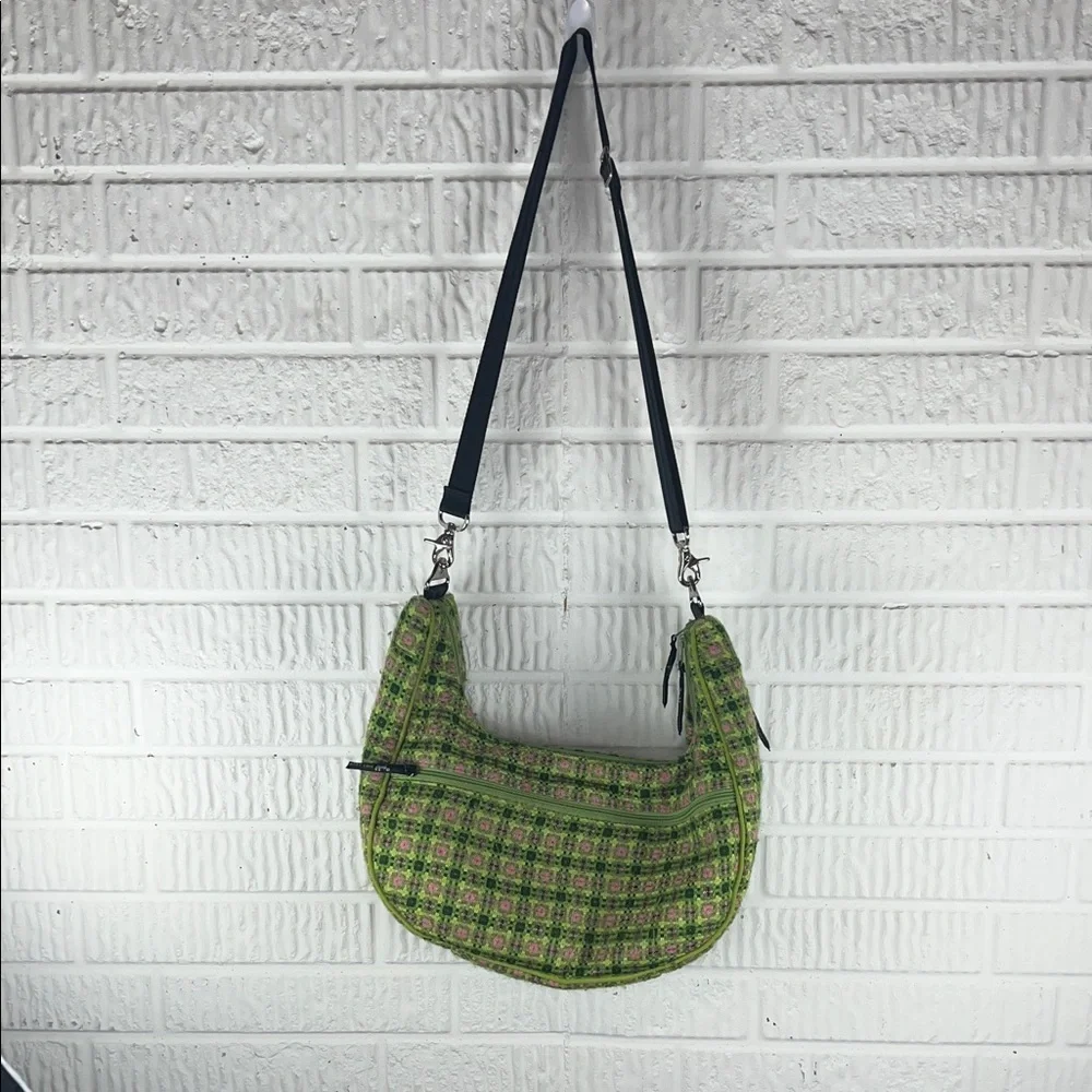 Petunia Pickle Bottom Green Patterned Shoulder Diaper bag